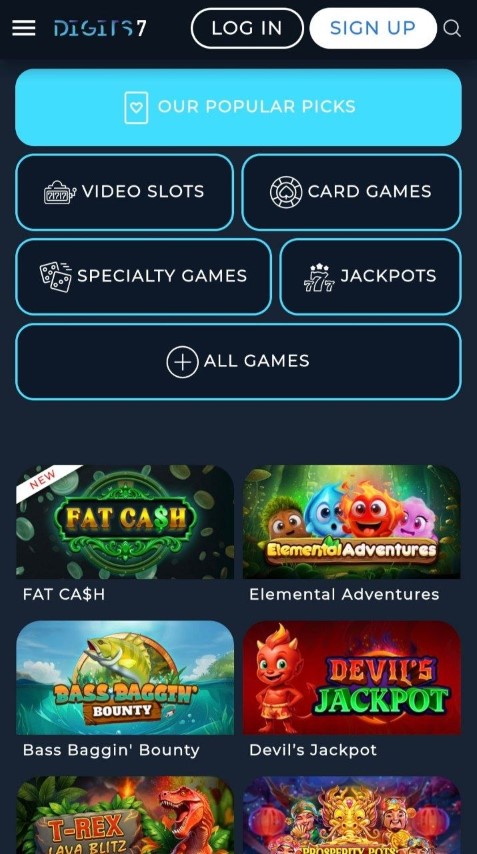 Accede al catálogo completo de tragamonedas, jackpots y juegos de cartas desde tu móvil